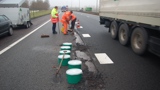 asfalt schade snelweg